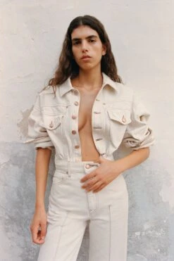 ULLA JOHNSON The Odette Jacket - Cowrie Wash -Lila's Closet 5B 1987 0489 C