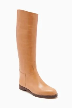 ULLA JOHNSON Ninia Riding Boot - Dune -Lila's Closet FA231016 RIDINGBOOT CAMMELLO b r web