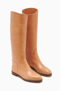 ULLA JOHNSON Ninia Riding Boot - Dune -Lila's Closet FA231016 RIDINGBOOT CAMMELLO d r web