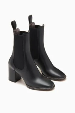 ULLA JOHNSON Taryn Chelsea Boot - Noir -Lila's Closet FA231021 CHELSEA BOOT NOIR WEB 02 UPDATE