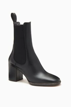 ULLA JOHNSON Taryn Chelsea Boot - Noir -Lila's Closet FA231021 CHELSEA BOOT NOIR WEB UPDATE