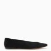 ULLA JOHNSON Arlo Ballet Flat - Noir -Lila's Closet FA231029 ARLOBALLETFLAT NOIR a r web