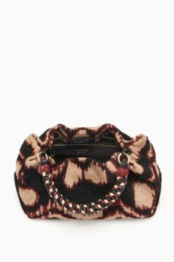 ULLA JOHNSON Remy Soft Convertible Clutch - Obsidian -Lila's Closet FA231111 REMYSOFTCONVERTIBLECLUTCH GEOJACQUARD d r web
