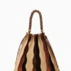 ULLA JOHNSON Adria Large Pleated Wave Bag - Dune Colorblock -Lila's Closet FA231125 ADRIALARGEPLEATEDWAVEBAG SIERRACOLORBLOCK d r web