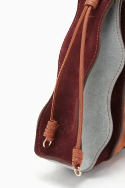 ULLA JOHNSON Adria Small Pleated Wave Bag - Agave Colorblock -Lila's Closet FA231128 ADRIASMALLPLEATEDWAVEBAG AGAVECOLORBLOCK c r web