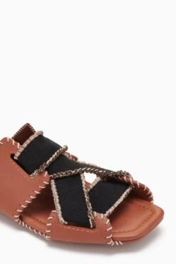 ULLA JOHNSON Yesenia Elastic Sandal - Sierra -Lila's Closet PF231006 ElasticSandal Sierra c r web 3840x update
