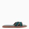 ULLA JOHNSON Ameya Elastic Slide - Montego -Lila's Closet PF231008 AmeyaElasticSlide MONTEGO a r web