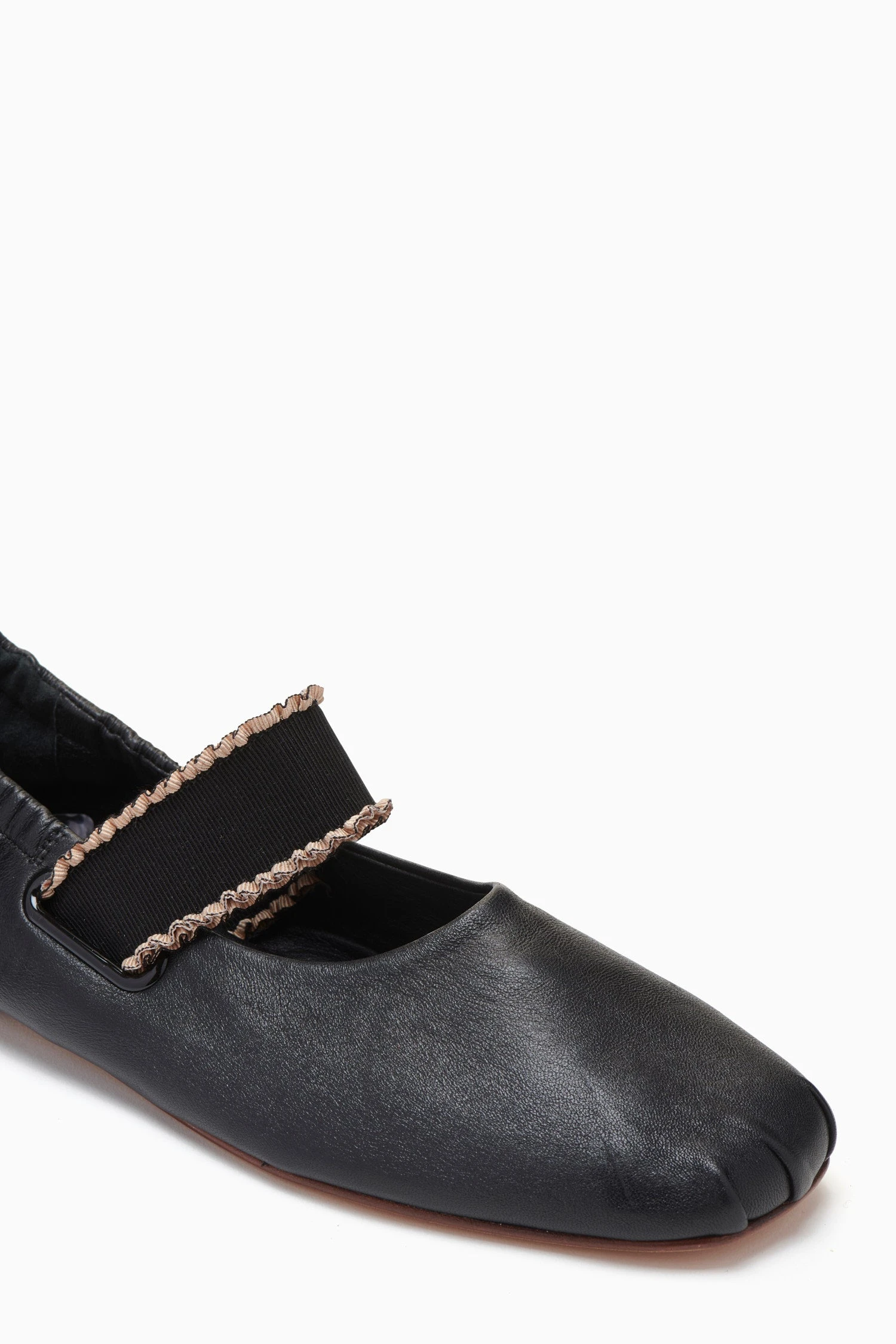 ULLA JOHNSON Eliza Elastic Ballet Flat - Noir 5 ULLA JOHNSON Eliza Elastic Ballet Flat - Noir - Image 3