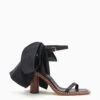 ULLA JOHNSON Lina Bow High Heel - Noir -Lila's Closet PF231013 LinaBowHighHeel NOIR a r web