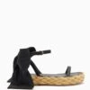ULLA JOHNSON Clara Bow Flatform - Noir 1 ULLA JOHNSON Clara Bow Flatform - Noir -Lila's Closet PF231015 ClaraBowFlatform NOIR a r web
