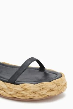 ULLA JOHNSON Clara Bow Flatform - Noir -Lila's Closet PF231015 ClaraBowFlatform NOIR c r web