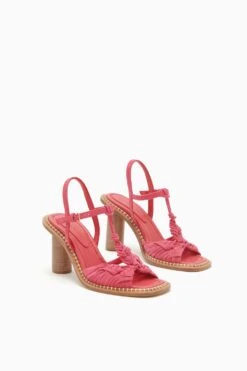 ULLA JOHNSON Penina Macrame Braided High Heel - Orchid -Lila's Closet PF231018 PeninaMacrameBraidedHighHeel ORCHID d r web