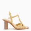 ULLA JOHNSON Penina Macrame Braided High Heel - Transparent Yellow -Lila's Closet PF231018 PeninaMacrameBraidedHighHeel TRANSPARENTYELLOW a r web