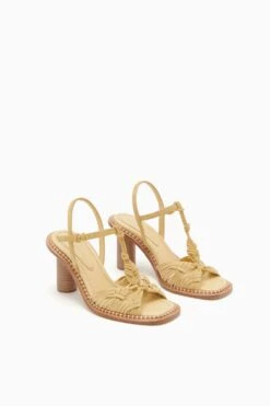 ULLA JOHNSON Penina Macrame Braided High Heel - Transparent Yellow -Lila's Closet PF231018 PeninaMacrameBraidedHighHeel TRANSPARENTYELLOW d r web
