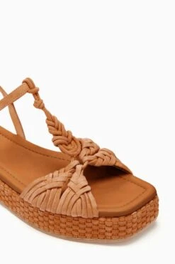 ULLA JOHNSON Shayna Macrame Braided Flatform - Sierra -Lila's Closet PF231021 BraidedFlatform Sierra c r web