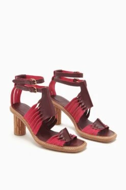 ULLA JOHNSON Madeira Twisted Contrast High Heel - Orchid Colorblock 10 ULLA JOHNSON Madeira Twisted Contrast High Heel - Orchid Colorblock -Lila's Closet PF231021 MadeiraTwistedContrastHighHeel ORCHIDCOLORBLOCK d r web