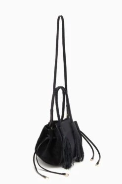 ULLA JOHNSON Gio Leather Bag - Midnight -Lila's Closet PF231105 GioLeatherBag MIDNIGHT b r web