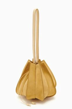 ULLA JOHNSON Lotus Flower Large Bag - Transparent Yellow -Lila's Closet PF231110 LotusFlowerLargeBag TRANSPARENTYELLOW b r web