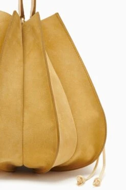 ULLA JOHNSON Lotus Flower Large Bag - Transparent Yellow -Lila's Closet PF231110 LotusFlowerLargeBag TRANSPARENTYELLOW c r web