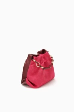 ULLA JOHNSON Remy Mini Handbag - Orchid Colorblock -Lila's Closet PF231113 RemyMiniHandbag Oxblood c r web
