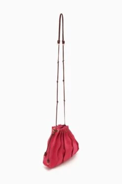 ULLA JOHNSON Adria Small Pleated Wave Bag - Orchid Colorblock -Lila's Closet PF231127 AdriaSmallPleatedWaveBag ORCHIDCOLORBLOCK b r web