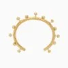 ULLA JOHNSON Hammered Textured Bangle - Brass -Lila's Closet PF231403 HammeredTexturedBangle Brass a r web