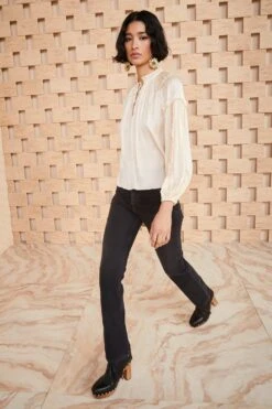 ULLA JOHNSON Maeve Blouse - Dawn 9 ULLA JOHNSON Maeve Blouse - Dawn -Lila's Closet SHOT 045 ULLA JOHNSON MAEVE BLOUSE DAWN UJ990237 0025