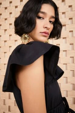 ULLA JOHNSON Delmara Dress - Noir 13 ULLA JOHNSON Delmara Dress - Noir -Lila's Closet SHOT 056 ULLA JOHNSON DELMARA DRESS NOIR UJ990114 0077