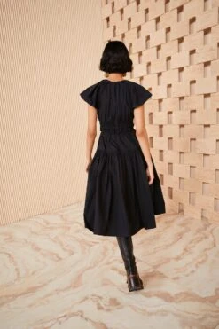 ULLA JOHNSON Delmara Dress - Noir 11 ULLA JOHNSON Delmara Dress - Noir -Lila's Closet SHOT 056 ULLA JOHNSON DELMARA DRESS NOIR UJ990114 0142