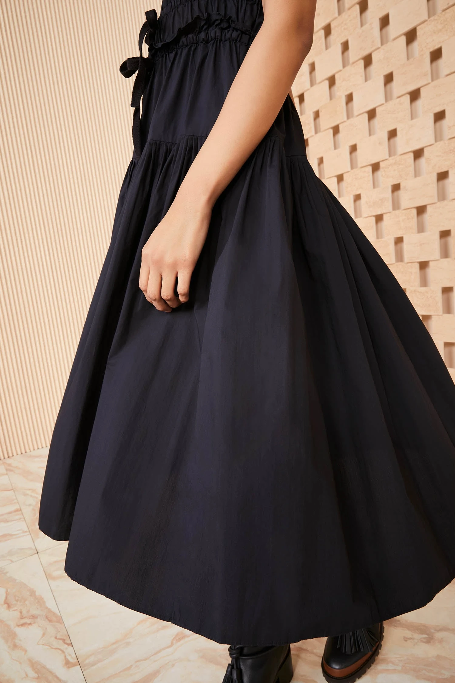 ULLA JOHNSON Delmara Dress - Noir 7 ULLA JOHNSON Delmara Dress - Noir - Image 5