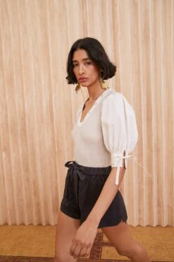 ULLA JOHNSON Pia Top - Oatmeal -Lila's Closet SHOT 137 0188 ulla johnson white pia top oatmeal UJ99 view 1