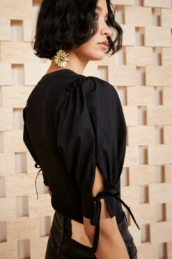 ULLA JOHNSON Pia Top - Noir -Lila's Closet TEST ULLA JOHNSON PIA TOP NOIR UJ990723 view 2