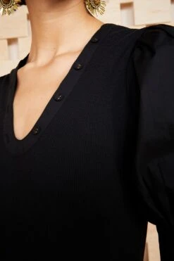 ULLA JOHNSON Pia Top - Noir -Lila's Closet TEST ULLA JOHNSON PIA TOP NOIR UJ990723 view 3