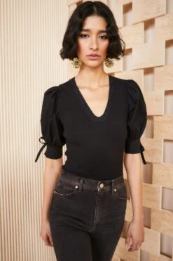 ULLA JOHNSON Pia Top - Noir