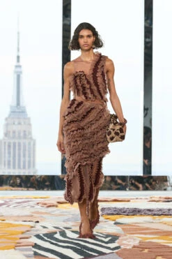 ULLA JOHNSON Sarafina Skirt - Umber -Lila's Closet UJ AW23 49 Filippo bfcfef40 f694 4a45 8f98 abbae17d66b0