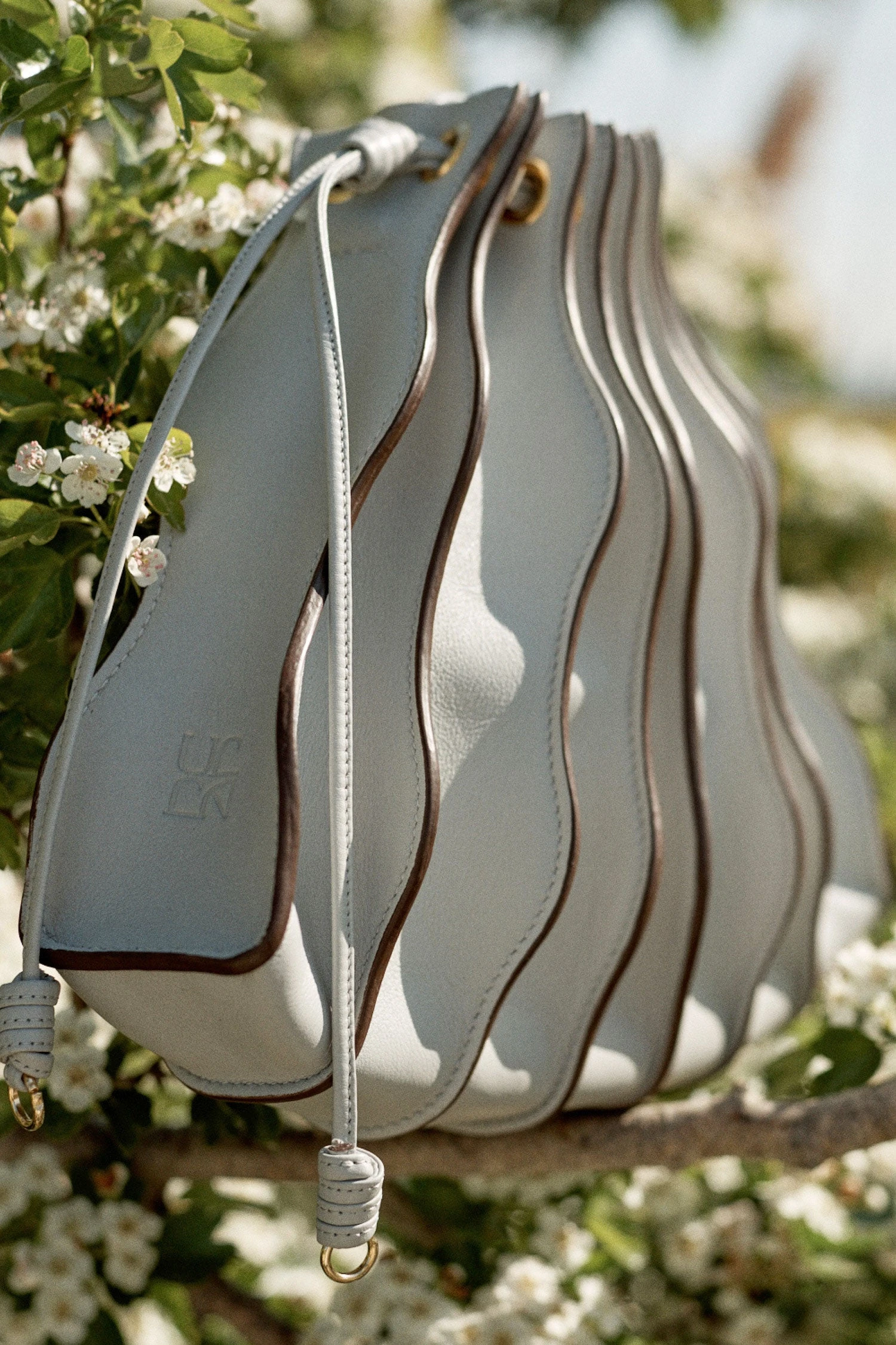 ULLA JOHNSON Adria Small Pleated Wave Bag - Agave 7 ULLA JOHNSON Adria Small Pleated Wave Bag - Agave - Image 5