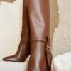 ULLA JOHNSON Annette Knee High Boot - Mahogany -Lila's Closet UJ AW23 Alts L1 7. WEBjpg