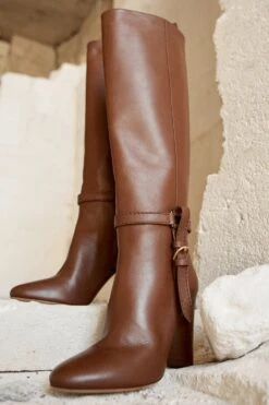 ULLA JOHNSON Annette Knee High Boot - Mahogany