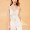 ULLA JOHNSON Ameline Tank - Ivory -Lila's Closet ULLA JOHNSON AMELINE TANK IVORY 01 MAIN