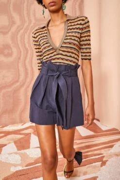 ULLA JOHNSON Abri Shorts - Midnight -Lila's Closet ULLA JOHNSON Abri Shorts MIDNIGHT 0065