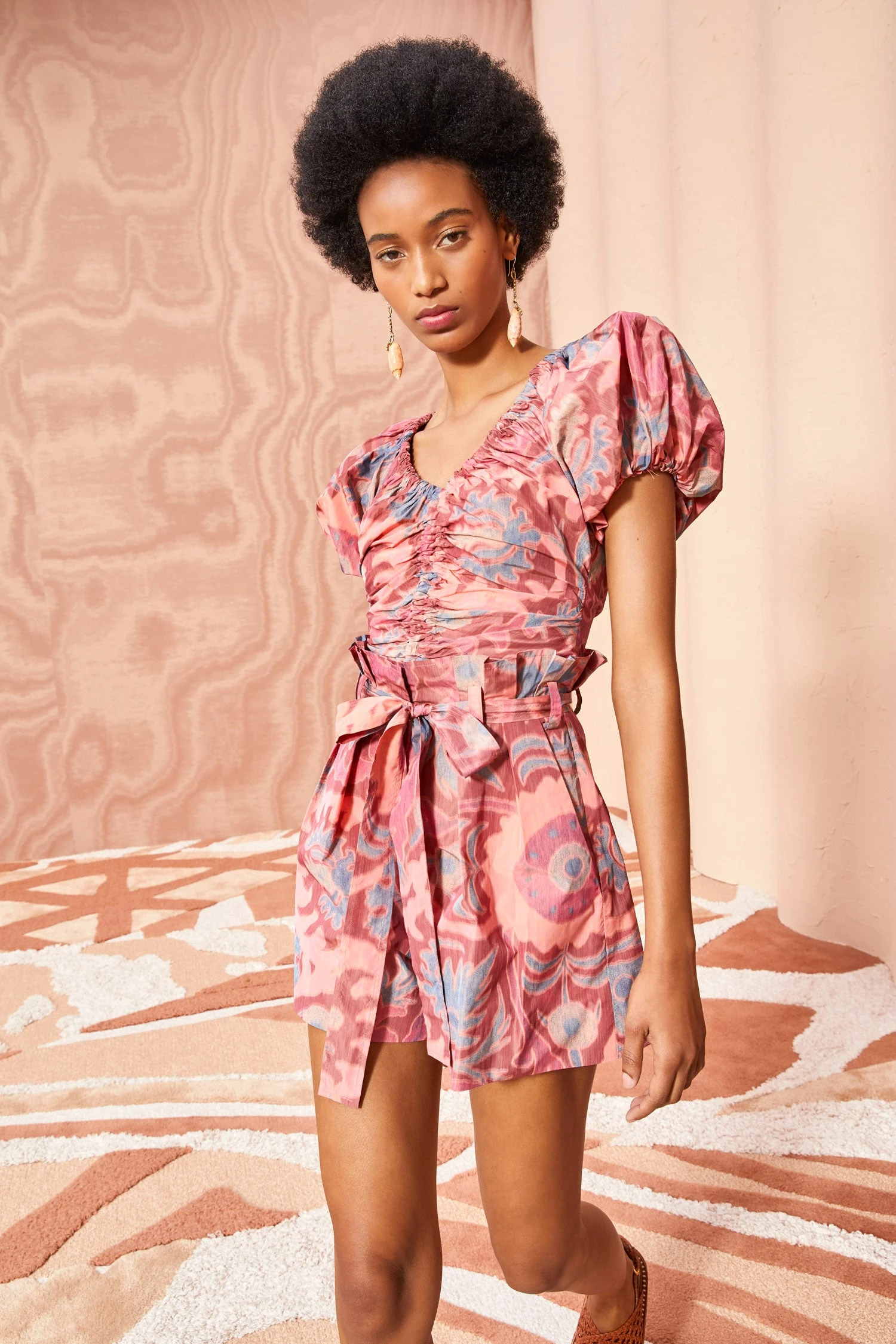 ULLA JOHNSON Abri Shorts - Passionflower 3 ULLA JOHNSON Abri Shorts - Passionflower