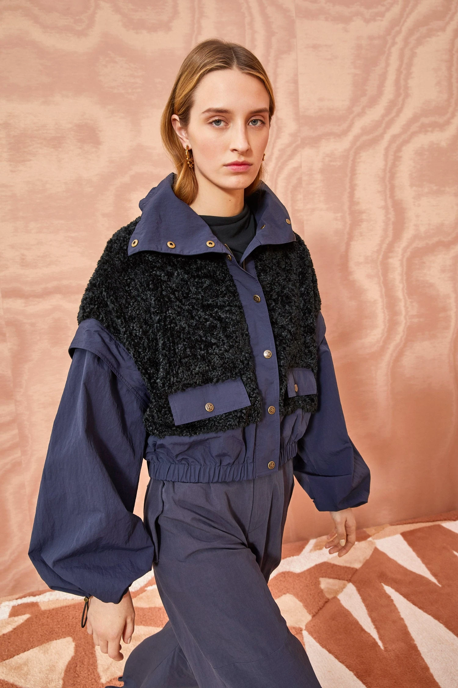 ULLA JOHNSON Aidan Jacket - Midnight 3 ULLA JOHNSON Aidan Jacket - Midnight