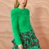 ULLA JOHNSON Aisha Cardigan - Emerald -Lila's Closet ULLA JOHNSON Aisha Cardigan EMERALD 01 MAIN