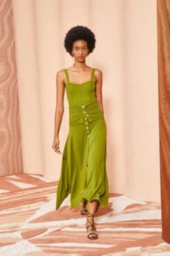 ULLA JOHNSON Alessi Skirt - Willow 13 ULLA JOHNSON Alessi Skirt - Willow -Lila's Closet ULLA JOHNSON Alessi Skirt WILLOW 0052