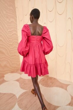 ULLA JOHNSON Alita Dress - Rosebud -Lila's Closet ULLA JOHNSON Alita Dress ROSEBUD 04