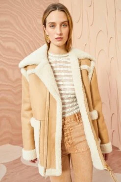 ULLA JOHNSON Ambrose Jacket - Limestone -Lila's Closet ULLA JOHNSON Ambrose Jacket LIMESTONE 0005