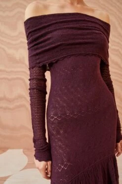 ULLA JOHNSON Ambrosia Dress - Mahogany -Lila's Closet ULLA JOHNSON Ambrosia Dress MAHOGANY 02 ALT