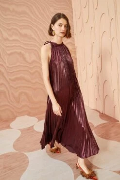 ULLA JOHNSON Amiko Dress - Mahogany -Lila's Closet ULLA JOHNSON Amiko Dress MAHOGANY 0040