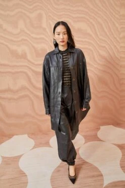 ULLA JOHNSON Apollo Jacket - Noir -Lila's Closet ULLA JOHNSON Apollo Jacket NOIR 0022