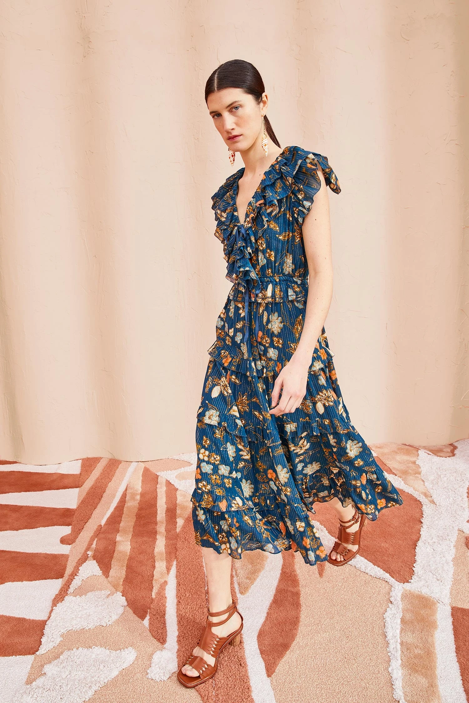 ULLA JOHNSON Arisa Dress - Moonlight Floral 5 ULLA JOHNSON Arisa Dress - Moonlight Floral - Image 3